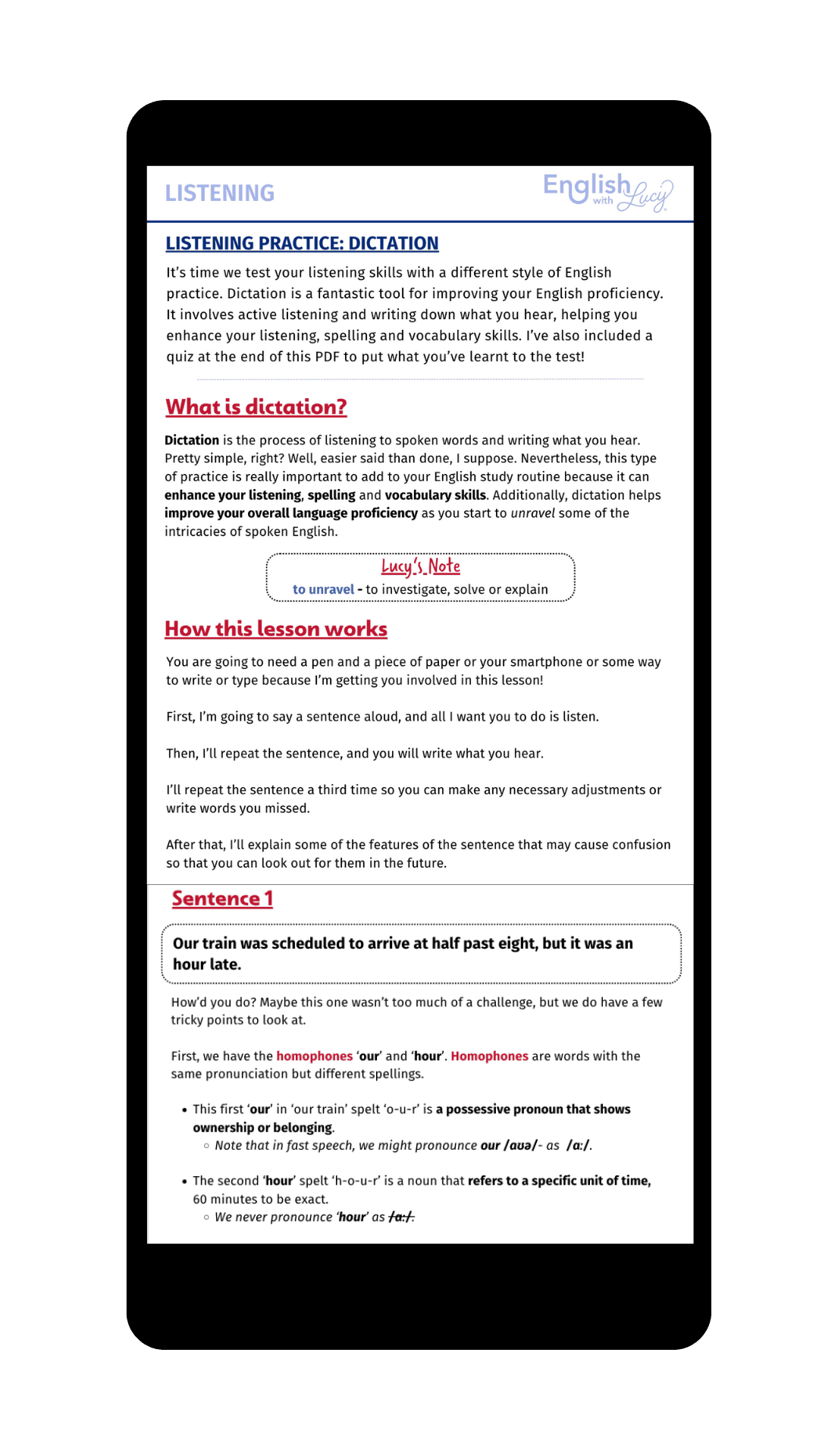 dictation